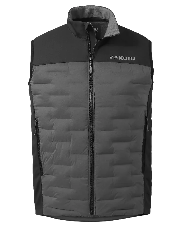 Cool Men's Pea CoatsAxis Thermal Hybrid Vest | Black-Gunmetal