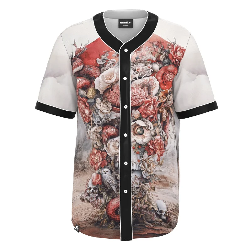 Men's Shirts with Floral PrintsBloom of Mortality Jersey