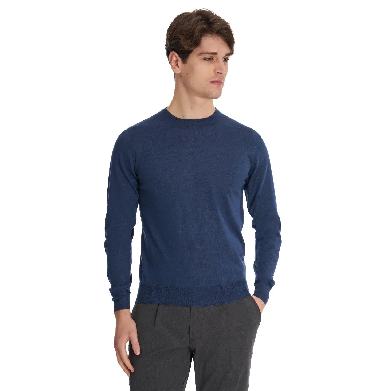 Men's Sweaters with High-Low HemlinesBLUETTE SWEATER