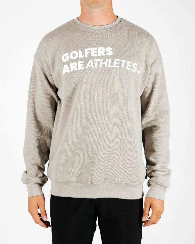 Men's Hoodies with Reinforced StitchingBOLD Golfers Are Athletes Crew Neck