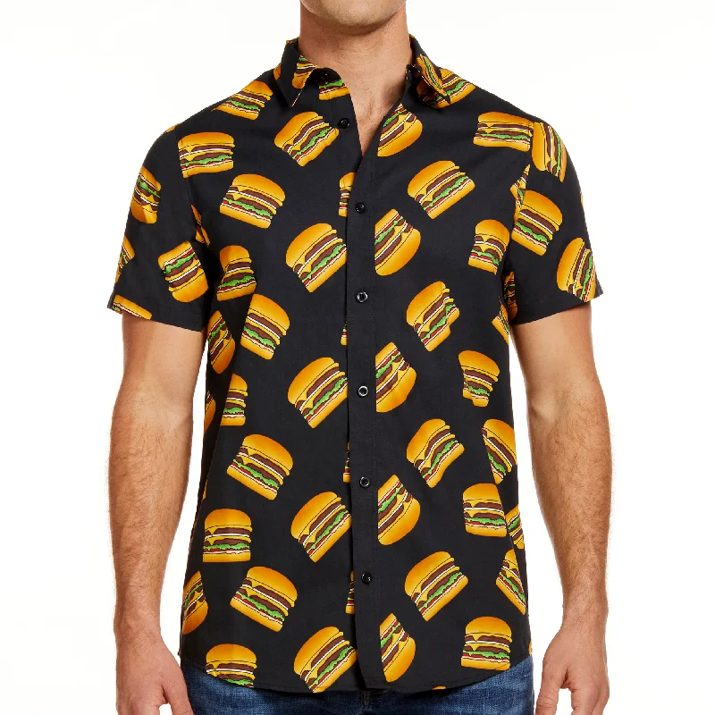 Men's Shirts with Animal PrintsDouble-Double Button-Up