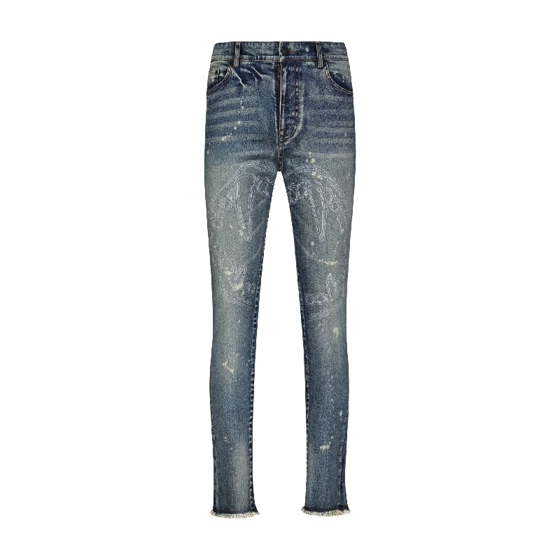 High-Waisted Men's JeansFANG LIPS JEANS