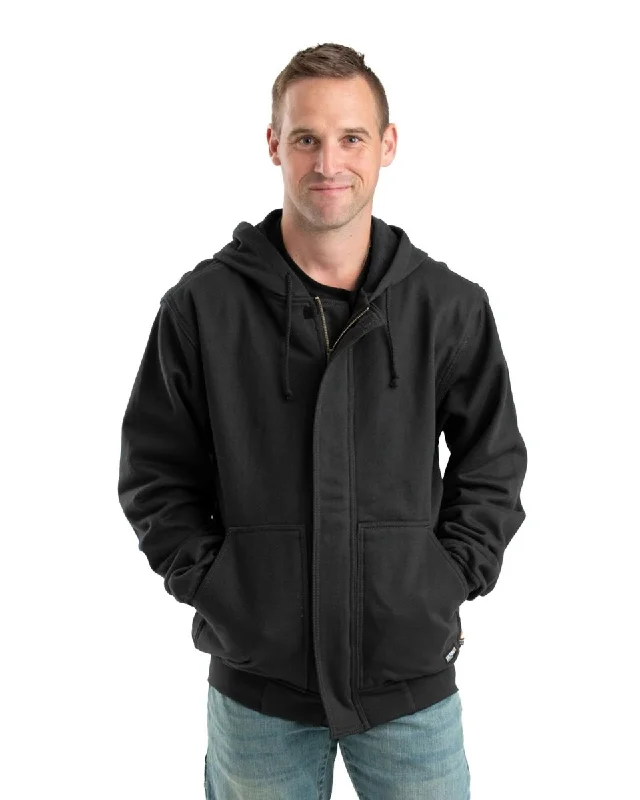 Men's Hoodies with Ribbed HemsFlame Resistant Zippered Front NFPA 2112 Hooded Sweatshirt