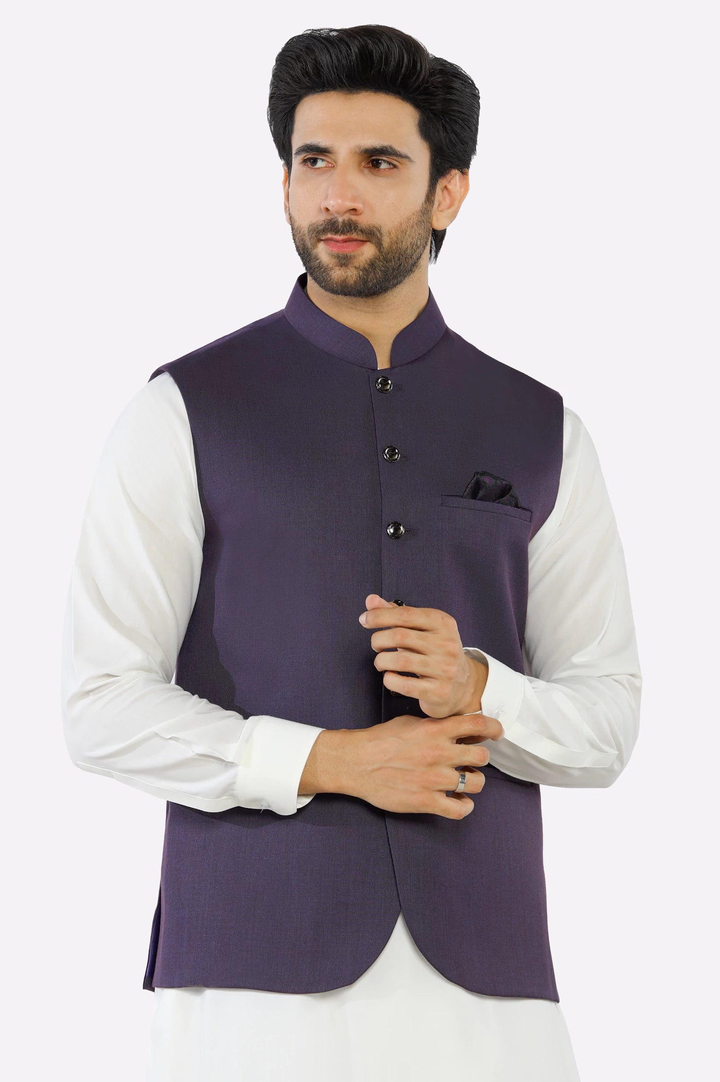 High-Quality Men's Duffle CoatsPurple Waistcoat