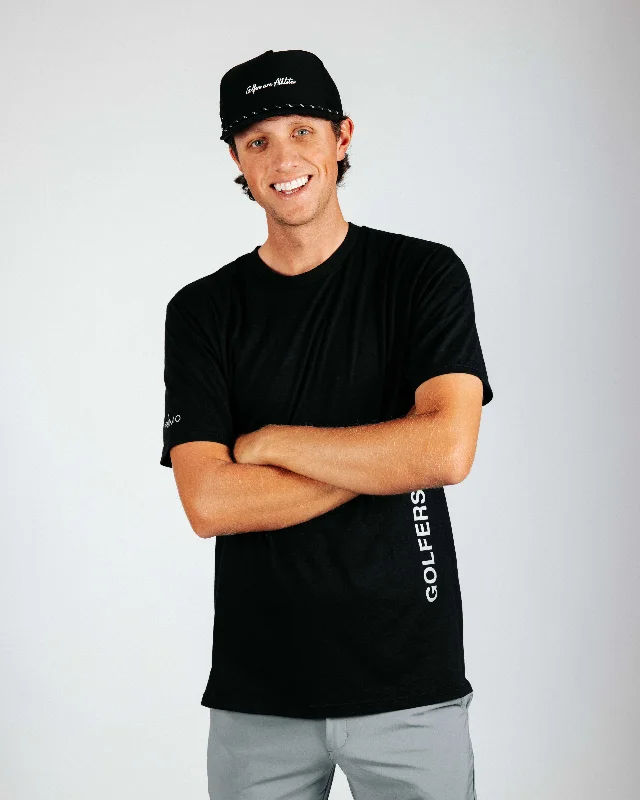 Men's Hoodies with Water-Repellent FabricGrant Horvat Golfers are Athletes Black Tee