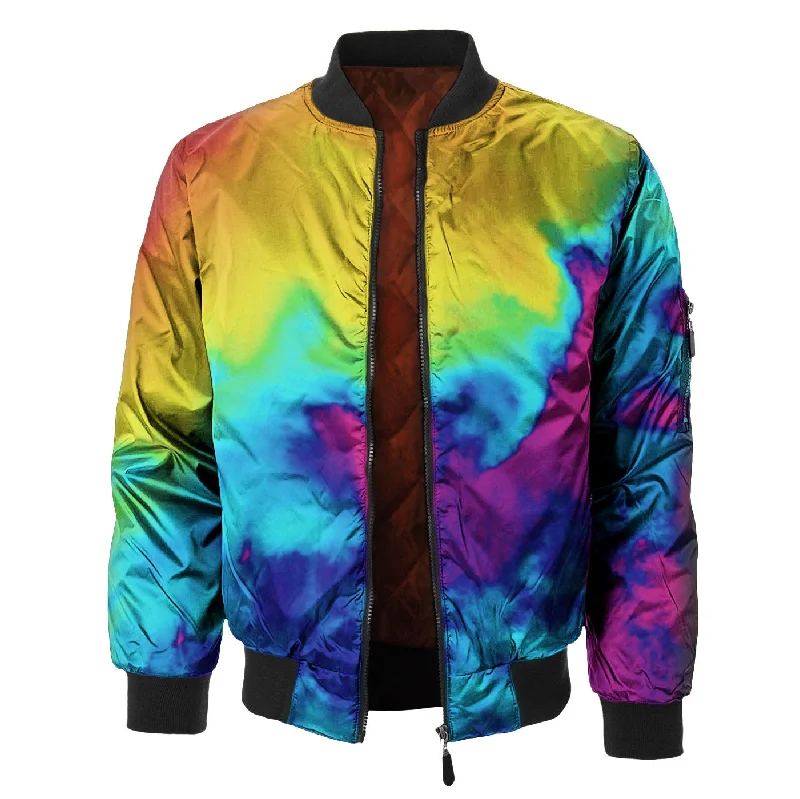 Men's Coats with Velcro ClosuresInfra Bomber Jacket