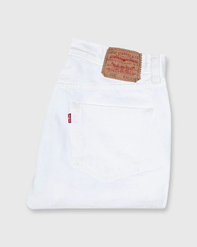 Men's Jeans with Embroidered Logos501 Jean in White