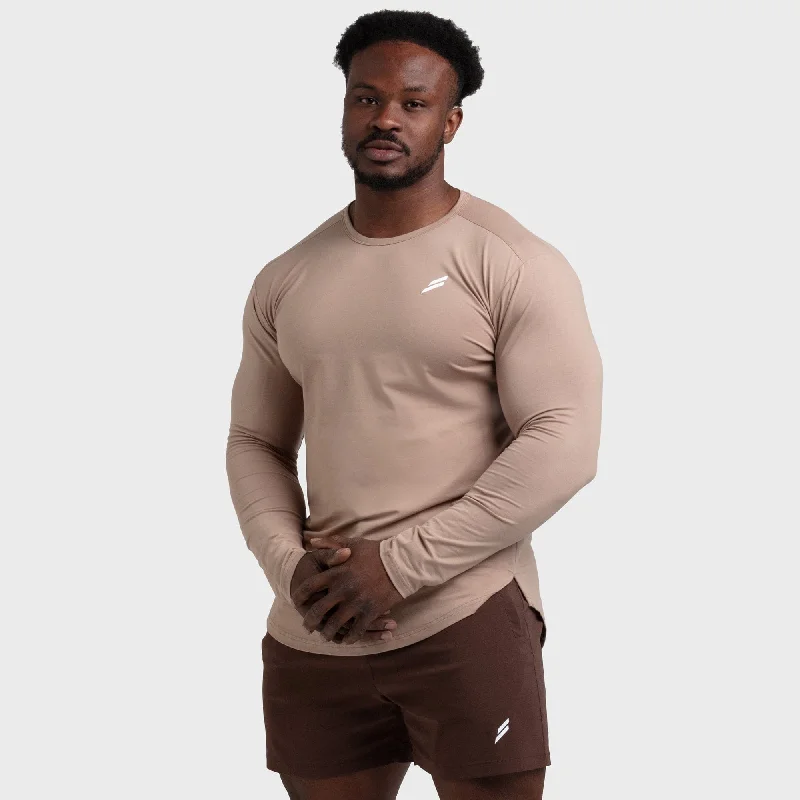 Men's Shirts with Drawstring WaistbandsMark Drop Long Sleeve - Light Taupe