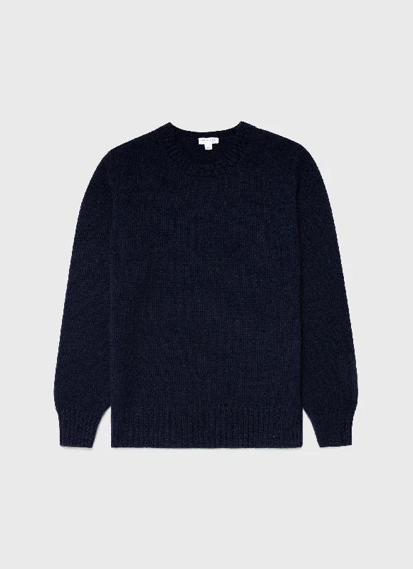 Men's Sweaters with Long SleevesMen's Roxburgh Cashmere Jumper in Navy