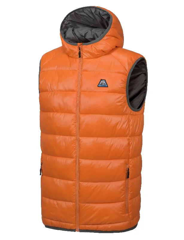 Men's Coats for City WearMen's Water-Resistant Hiking Puffer Vest with Hood