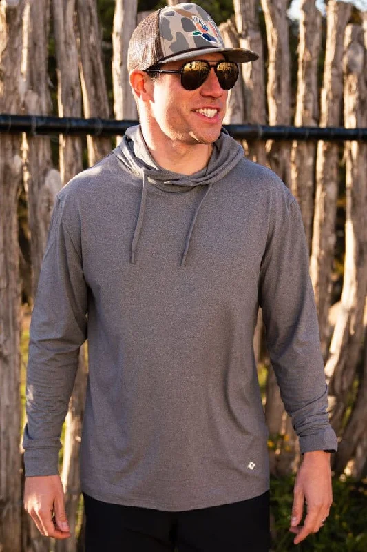 Men's Hoodies with Lined HoodsPerformance Hoodie - Dark Heather Grey