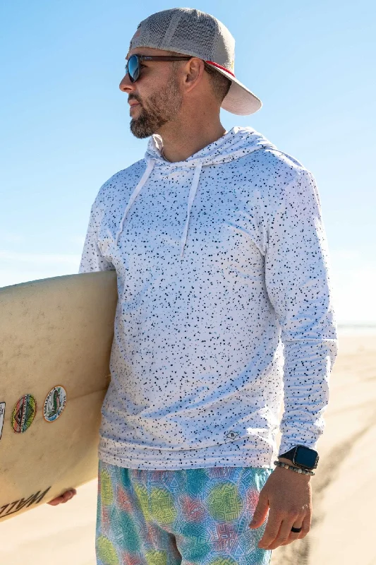 Men's Hoodies for Tall MenPerformance Hoodie - White Speckled