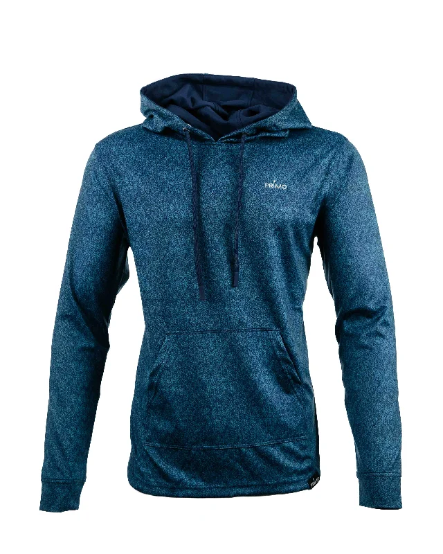 Casual Men's Zip-Up HoodiesBlue Static Hoodie