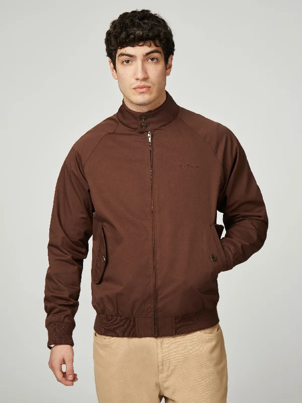 Men's Coats with Relaxed FitsSignature Harrington - Dark Brown