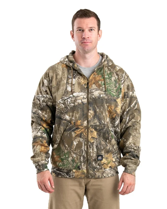 Men's Hoodies with Built-In HeadphonesCamo Heritage Thermal-Lined Full-Zip Hooded Sweatshirt