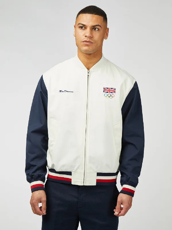 Men's Coats for BikingTeam GB Commercial Bomber - Ivory