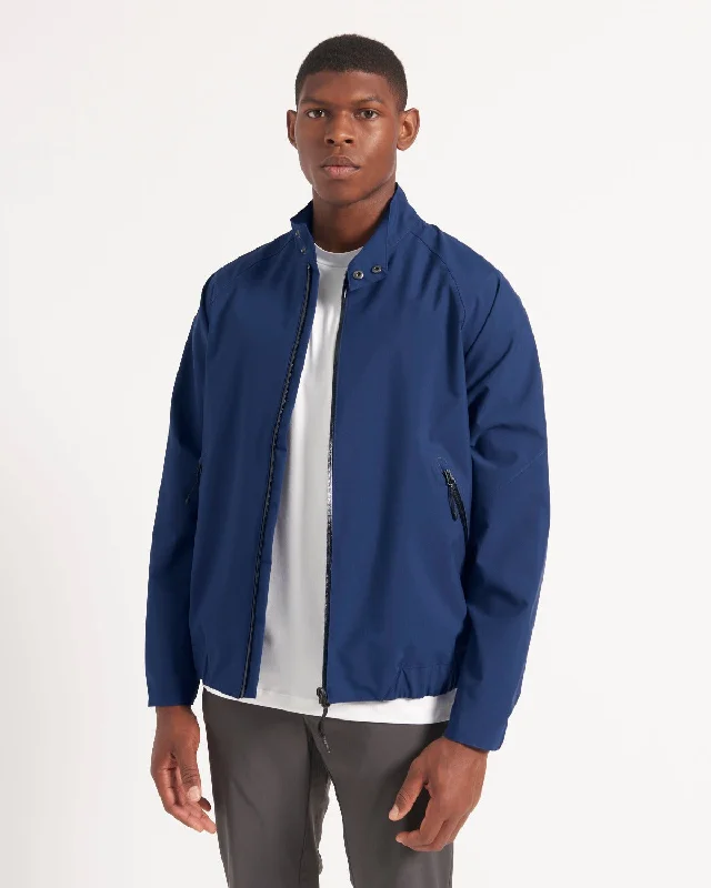 Weather-Resistant Men's CoatsWaterproof Harrington Jacket - Marine