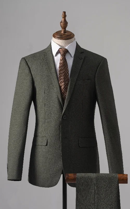 2 PIECE SUIT SLIM FIT OLIVE GREEN