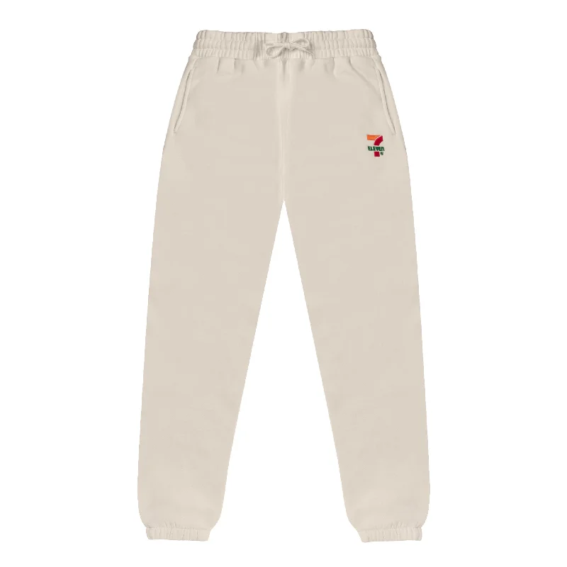 Men's Pants with Deep Pockets7-Eleven® Embroidered Sweatpants - Off White