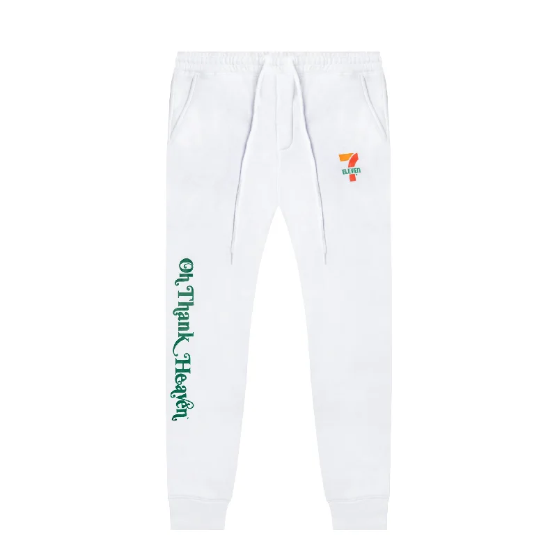 Men's Pants with Slant Pockets7-Eleven® Joggers - White