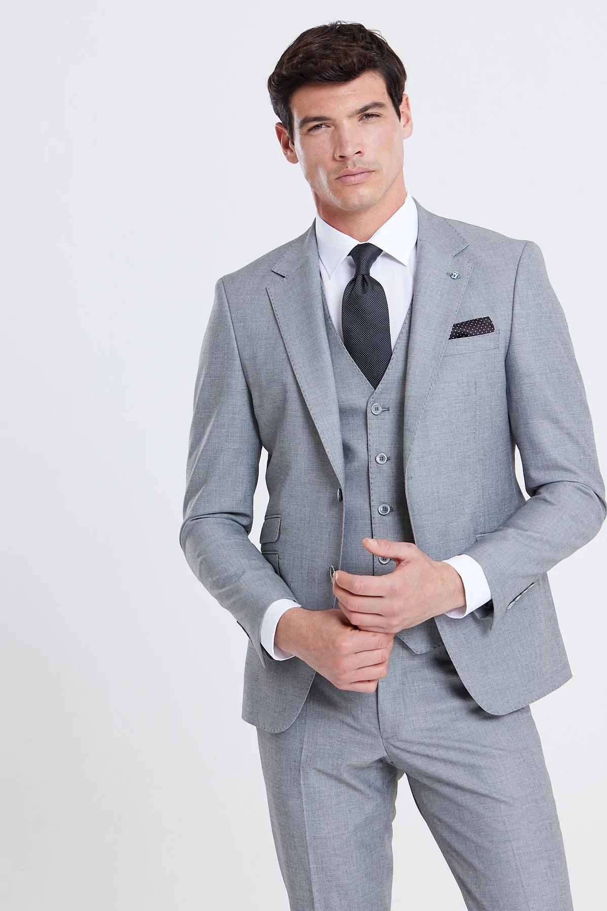 BENETTI STANLEY 3 PIECE SUIT - SILVER GREY (IN STORE ONLY )