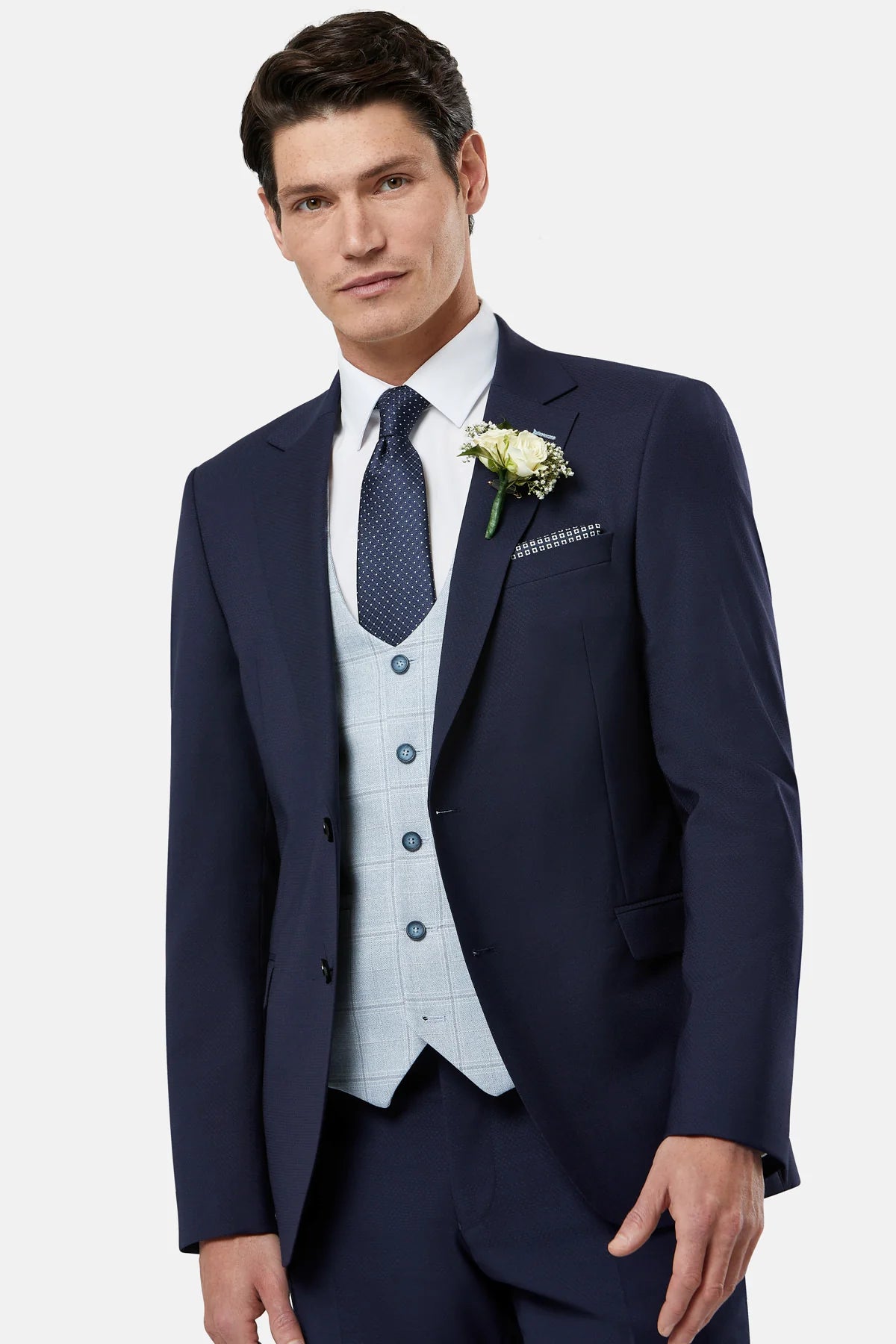 BENETTI WEDDING COLLECTION - ANDREW SKY 3 WAISTCOAT (IN STORE ONLY)