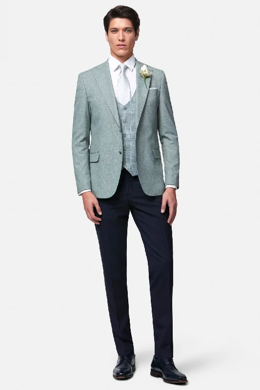 BENETTI WEDDING COLLECTION - SAGE/CHECK 3 PIECE SUIT (IN STORE ONLY)