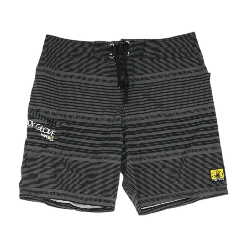 Charcoal Striped Board Shorts