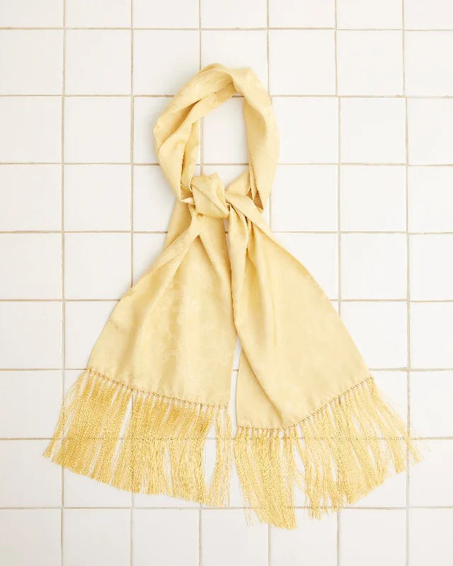 Football Jacquard Scarf - Yellow