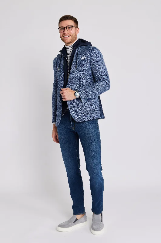 Blue Hopsack James Jacket