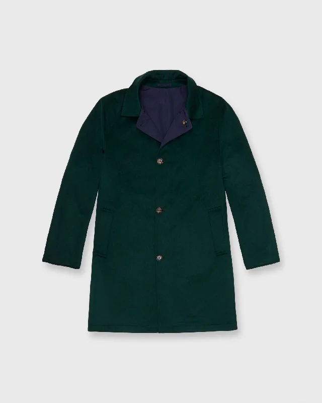 Classic Men's Trench CoatsPeak Reversible Coat in Spruce/Navy