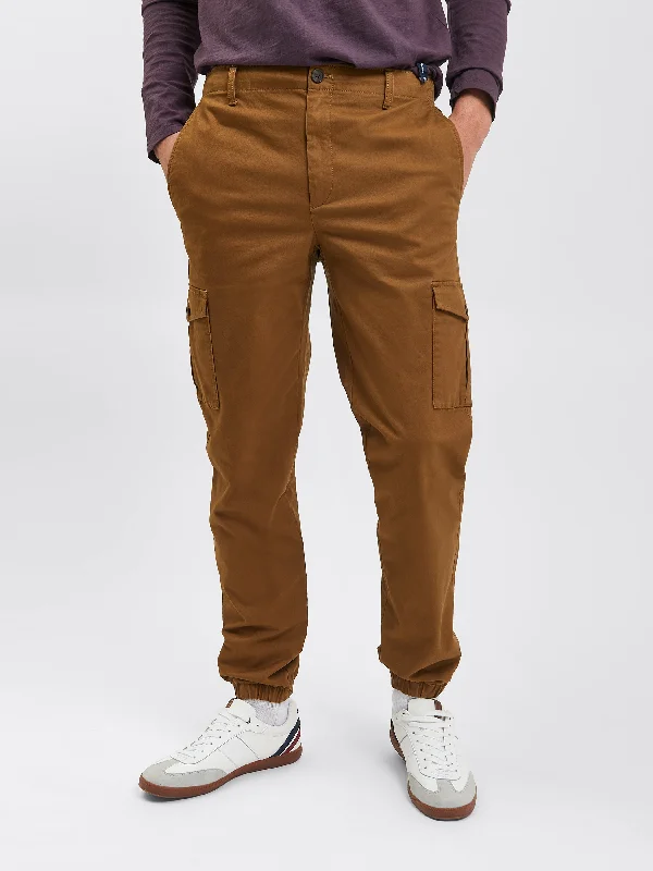 Stylish Men's Cargo PantsUtility Woven Jogger Pant - Brown