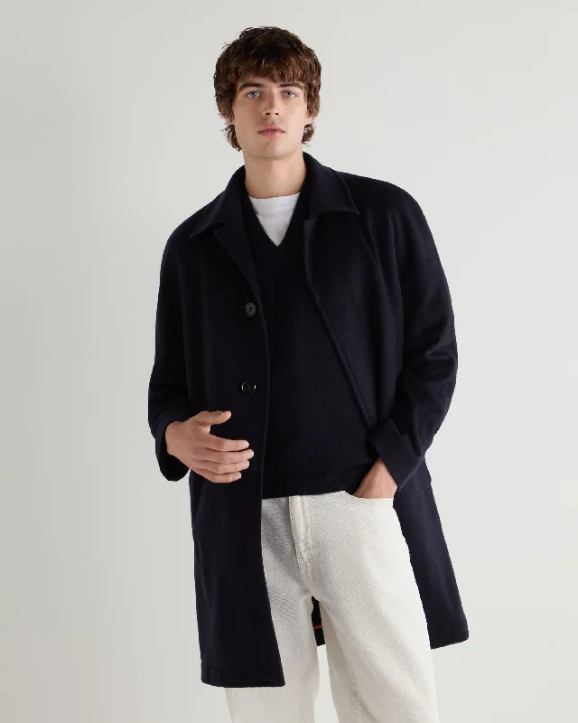 Men's Coats for Tall MenMen's Cashmere Coat Navy Blue