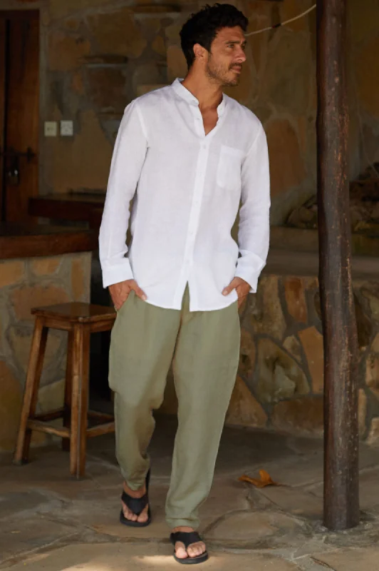 Men's Sweatpants for LoungingMen's Premium Linen Trousers | Khaki