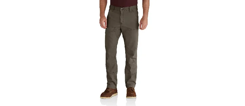 Men's Rugged Flex Relaxed Fit Canvas Double-Front Utility Work Pant