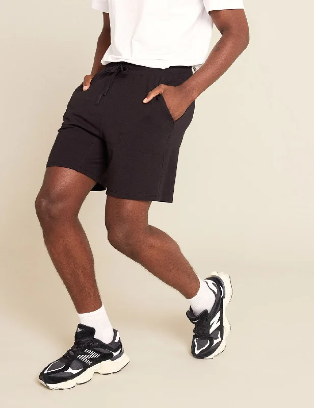 Men's Pants with Appliqué DetailsMen's Weekend Sweat Shorts - Black