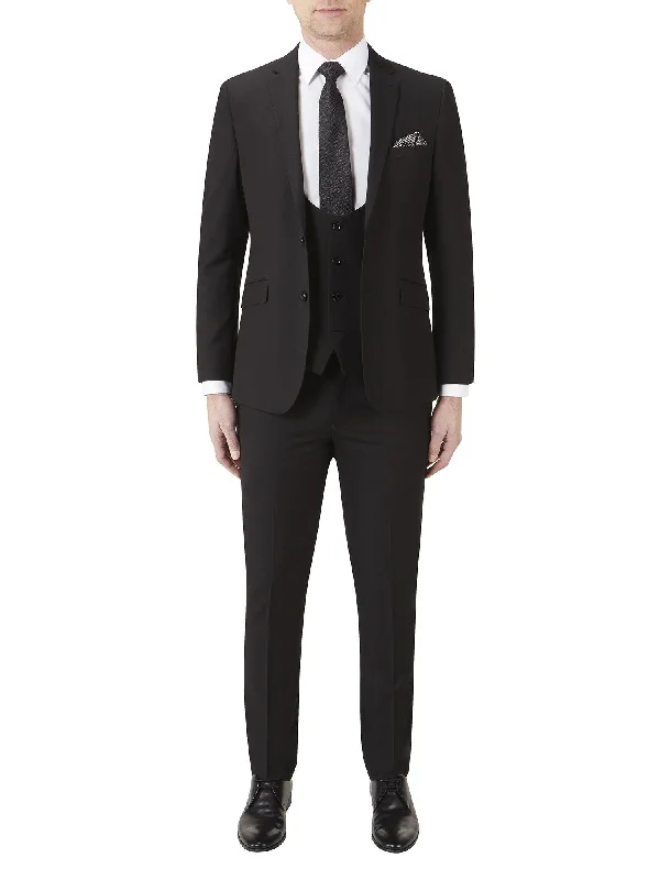 MILAN - 2 PIECE SLIM FIT BLACK SUIT-IN STORE ONLY