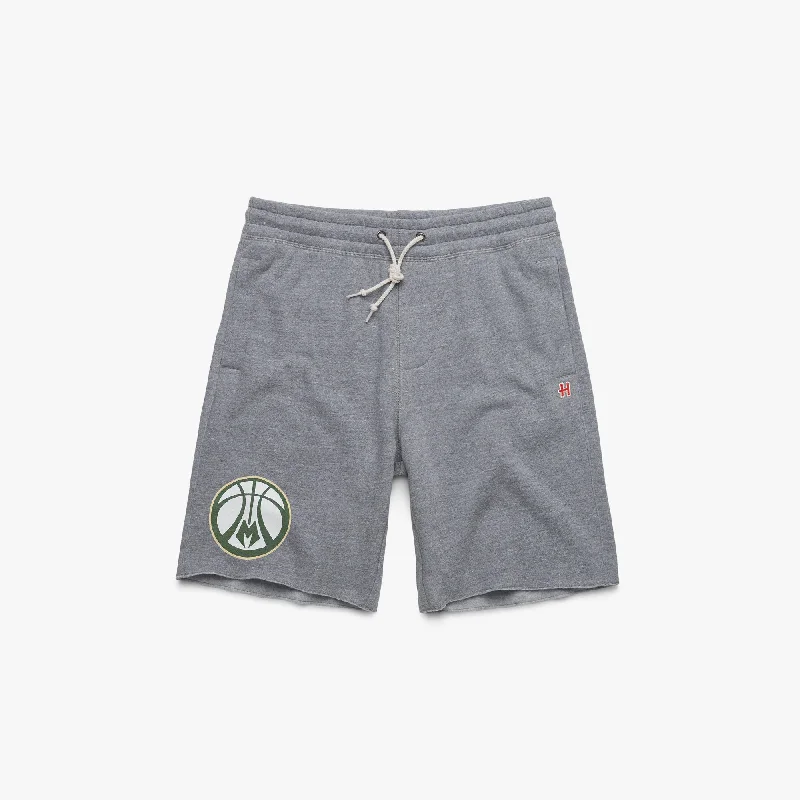 Men's Pants with Button-CuffsMilwaukee Bucks Logo Sweat Shorts