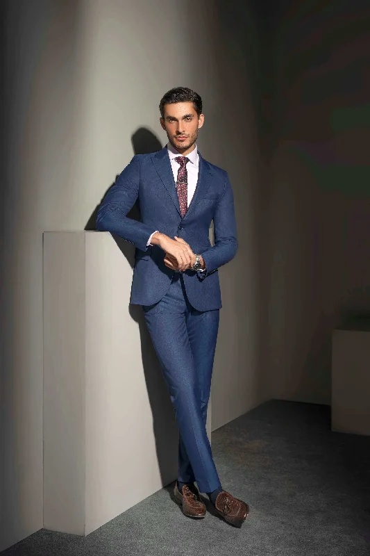 PREMIUM 2 PIECE SUIT BLUE SELF