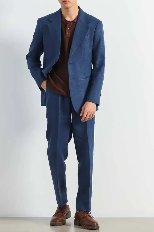 Men's Coats with Belted WaistsPREMIUM LINEN BLAZER