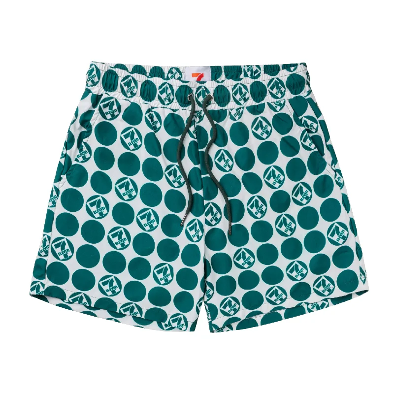 Men's Bike Shorts for CyclingRetro 7-Eleven® Dot Walk Shorts - Green