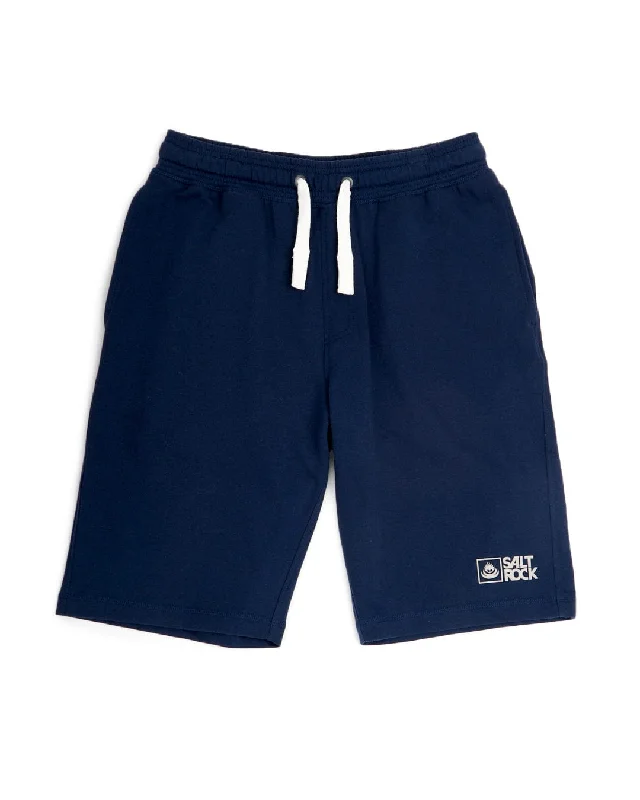 Men's Pants with Embroidered DesignsSaltrock Original - Mens Sweat Shorts - Dark Blue