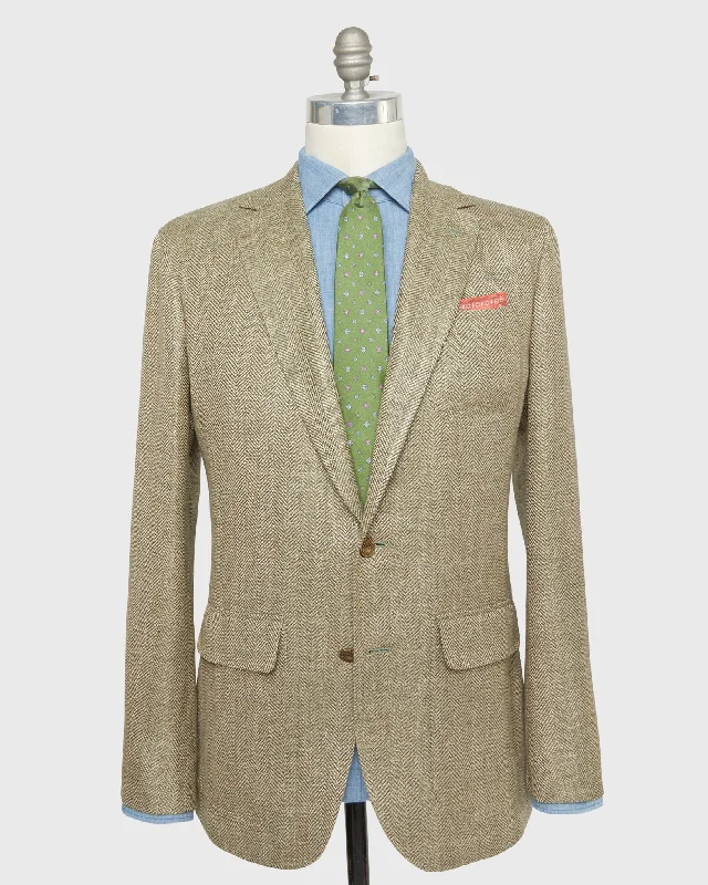 Men's Coats for Every BudgetGhost Blazer in Sage/Wheat Herringbone