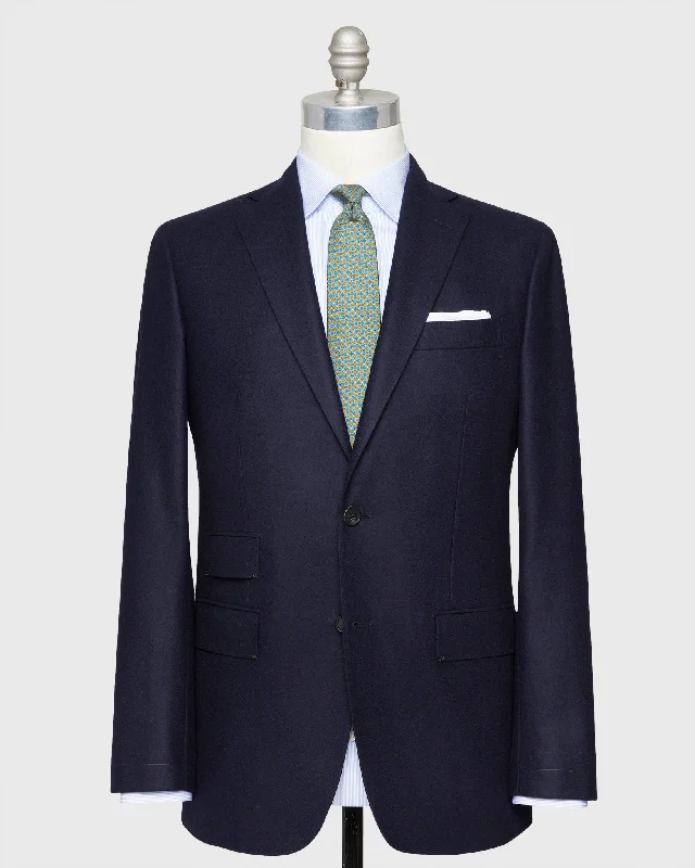 Men's Coats for Formal EventsKincaid No. 3 Jacket in Navy Flannel