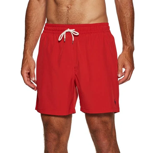 Traveller Swim Short - Red | Navy