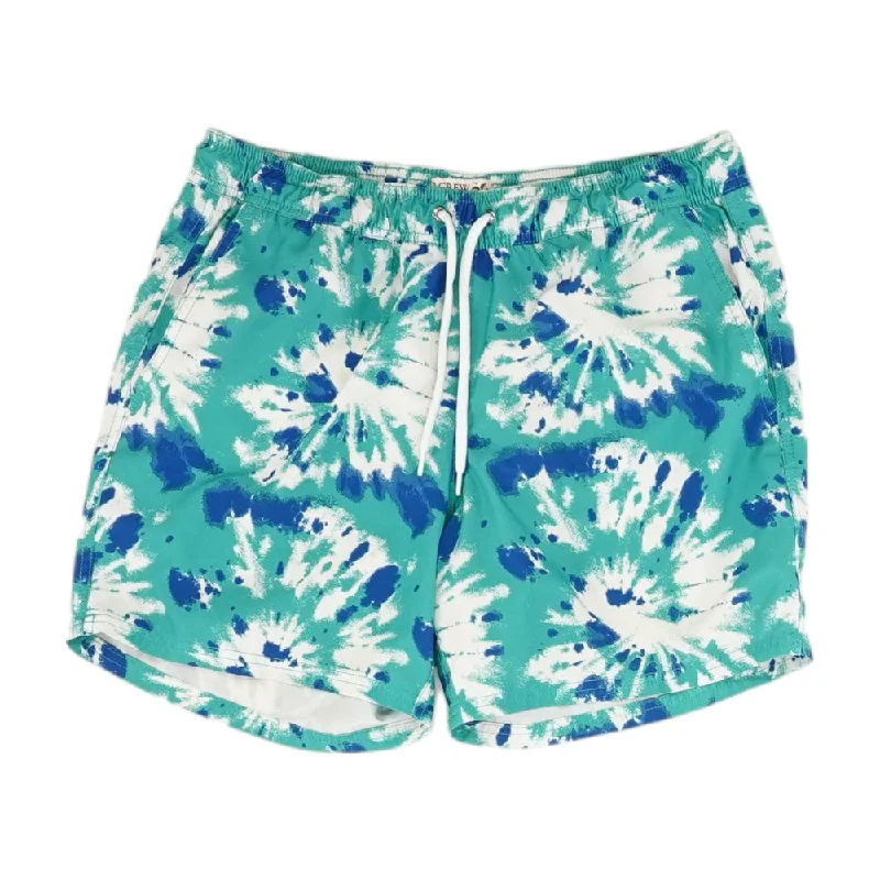 Turquoise Tie Dye Swim Shorts