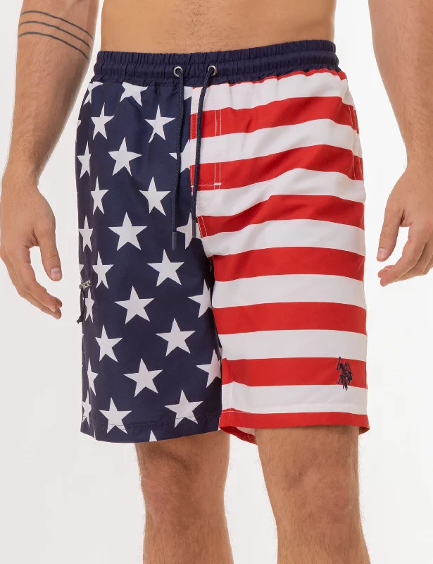 USA FLAG SWIM TRUNKS