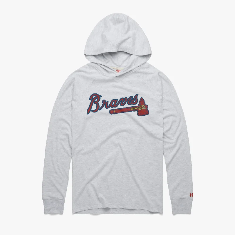 Men's Shirts with Animal PrintsAtlanta Braves Jersey Logo Lightweight Hoodie