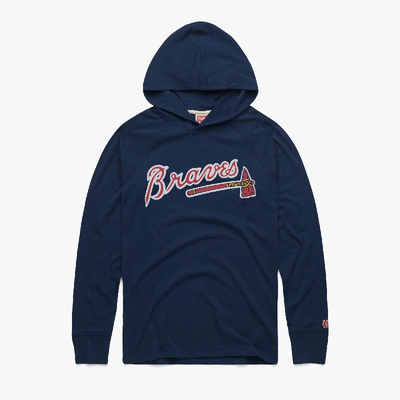 Men's Shirts with Graphic SleevesAtlanta Braves Lightweight Hoodie