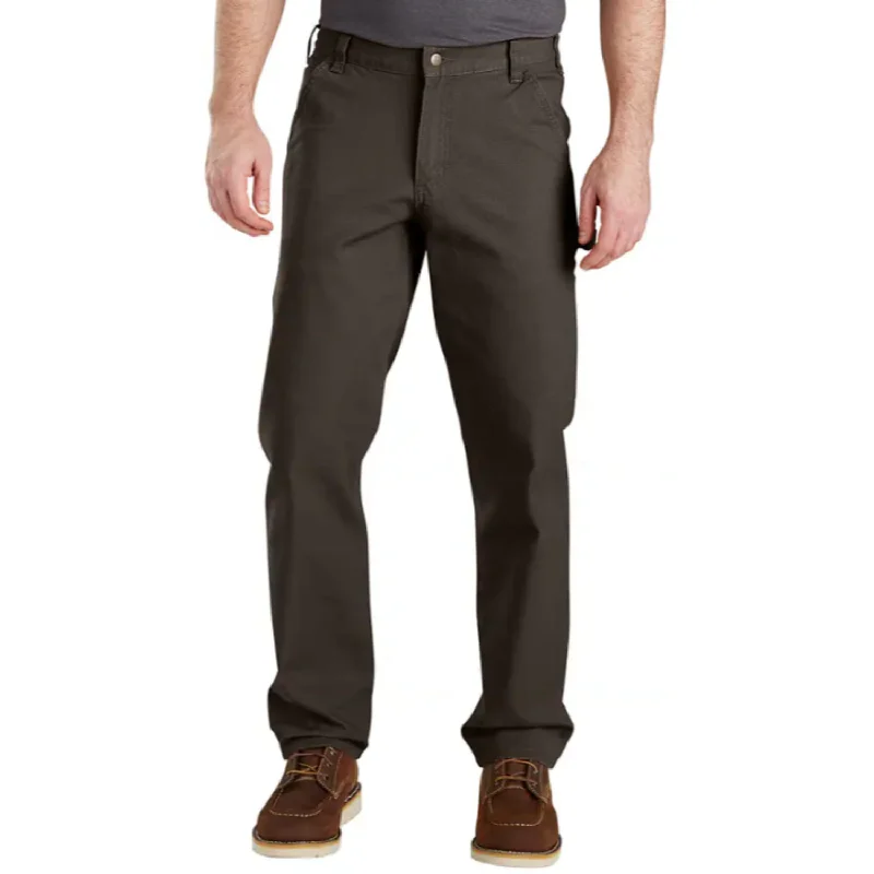 Men's Solid-Colored Pants for VersatilityCarhartt Men's Rugged Flex® Relaxed Fit Duck Dungaree